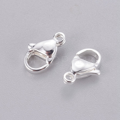 304 Stainless Steel Lobster Claw Clasps X-STAS-E464-21C-S-1