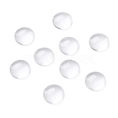 Transparent Glass Cabochons GGLA-CD0001-03-1