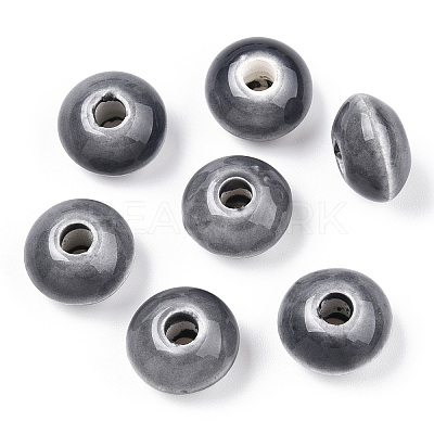 Handmade Porcelain Beads PORC-Q173-15x10mm-24-1