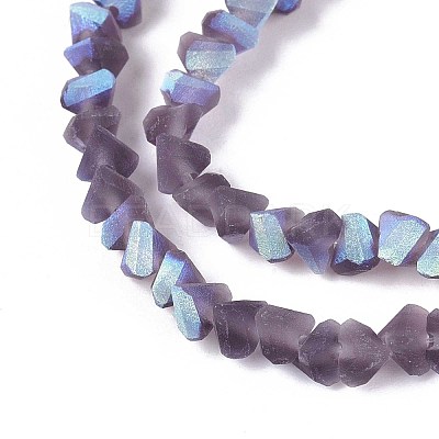 Frosted Transparent Glass Beads Strands LS-GLAA-N054-4mm-12-1