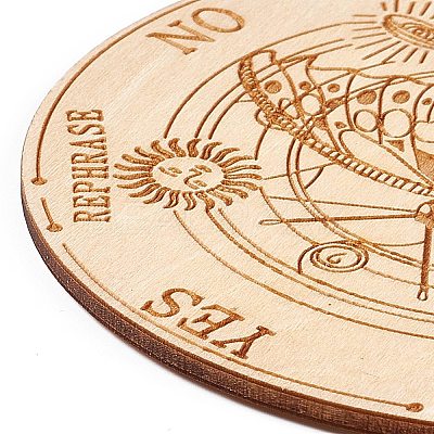 Wooden Carved Cup Mats DIY-B060-04C-1