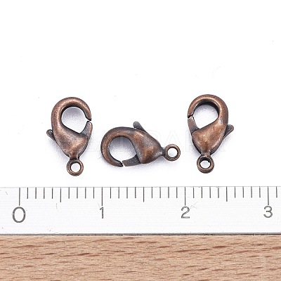 Brass Lobster Claw Clasps KK-901-R-NF-1