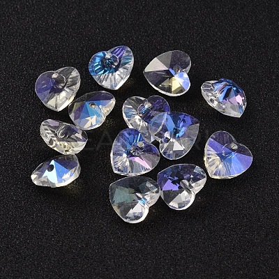 Romantic Valentines Ideas Glass Charms G030V14mm-01-1