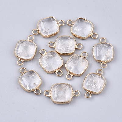 Natural Quartz Crystal Links Connectors G-S344-69M-1