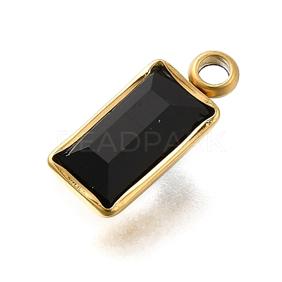 304 Stainless Steel Rhinestone Pendants STAS-Z125-11G-1