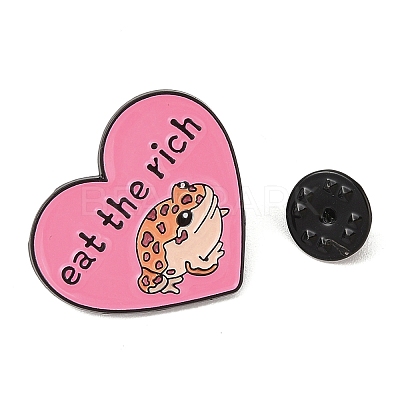 Eat the Rich Frog Alloy Brooches JEWB-M046-15-1