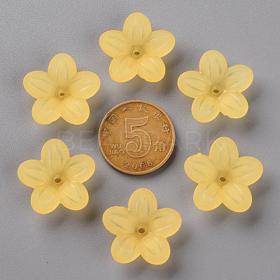 Frosted Acrylic Bead Caps MACR-S371-08A-719-1