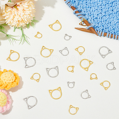 60Pcs 6 Styles Alloy Pendants FIND-GO0002-05-1