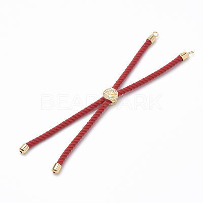 Nylon Twisted Cord Bracelet Making MAK-T003-07G-1