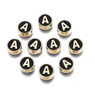 Alloy Enamel Beads ENAM-N052-006-02A-RS-1