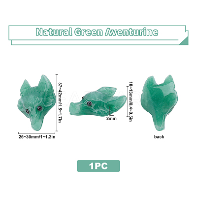 Natural Green Aventurine Pendants G-SC0001-20D-1
