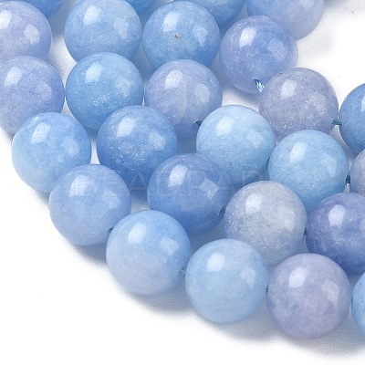 Dyed Natural Malaysia Jade Beads Strands G-G021-01D-07-1