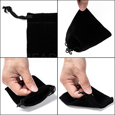 Rectangle Velvet Pouches X-TP-R002-10x12-01-1