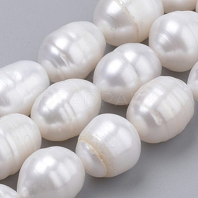 Natural Cultured Freshwater Pearl Beads Strands X-PEAR-S012-43-1