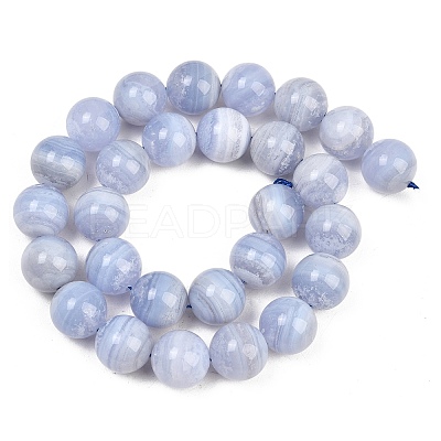 Natural Blue Lace Agate Beads Strands G-D106-A01-14mm-A-1