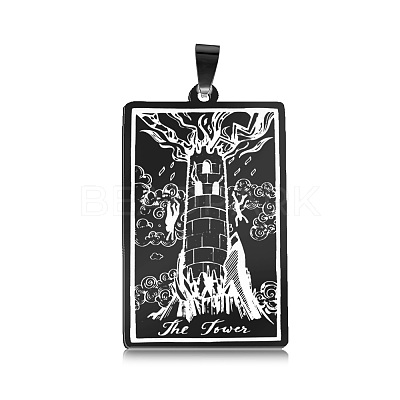 201 Stainless Steel Pendants STAS-S105-LA461-1-1
