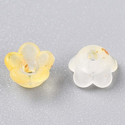 Frosted Transparent Acrylic Beads OACR-N137-72G-1