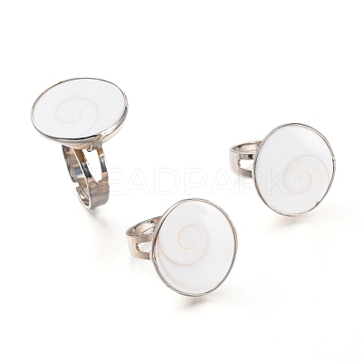 Adjustable Brass Cuff Rings RJEW-I067-02P-1