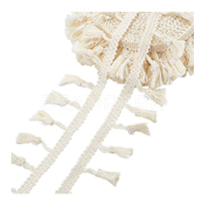 Cotton Fringe Lace Trim Ribbon OCOR-WH0105-008C-1