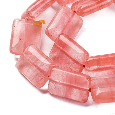 Cherry Quartz Glass Beads Strands G-L605-E02-01-1