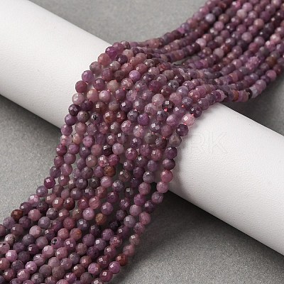 Natural Ruby Beads Strands G-F509-16-3mm-01-1