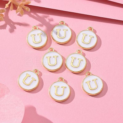 Golden Plated Alloy Charms X-ENAM-S118-01U-1
