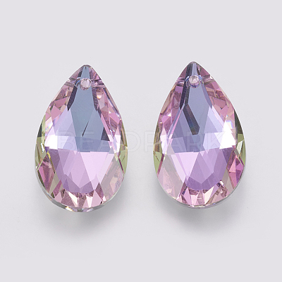 K9 Glass Rhinestone Pendants GLAA-K034-K01-1