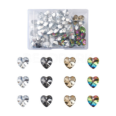 Electroplated Glass Charms EGLA-TA0001-07-1