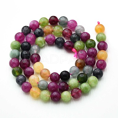 Natural Quartz Beads Strands G-N355-6mm-35-1