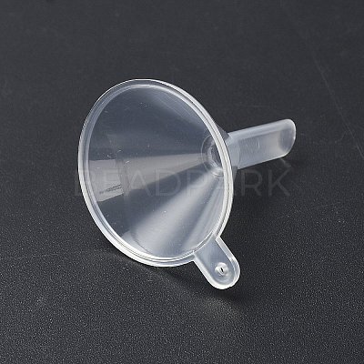 Transparent Plastic Funnel Hopper FIND-WH0165-30-1