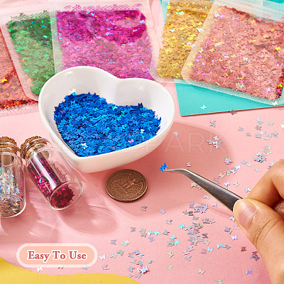 8 Bags 8 Colors Nail Art Glitter Sequins MRMJ-TA0001-29-1