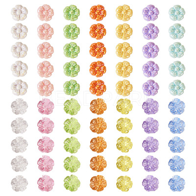 70Pcs 14 Colors Opaque & Transparent Acrylic Beads OACR-TA0002-78-1