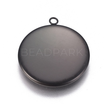 304 Stainless Steel Pendant Cabochon Settings X-STAS-G127-13-20mm-B-1