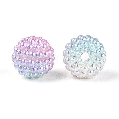Imitation Pearl Acrylic Beads OACR-T004-15mm-11-1