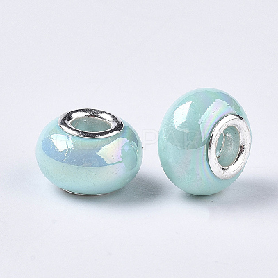 Opaque Resin European Beads RPDL-T038-007E-1