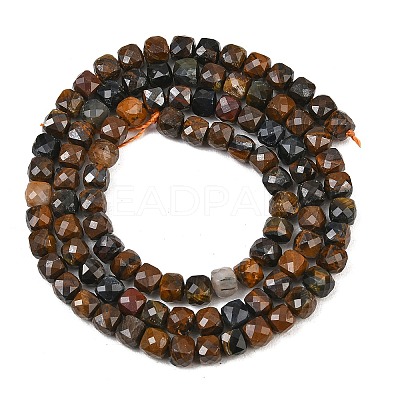 Natural Tiger Eye Beads Strands X-G-B107-B02-02-1