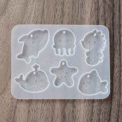 Starfish/Whale/Octopus Pendant DIY Silhouette Silicone Mold LS-DIY-K073-09A-1