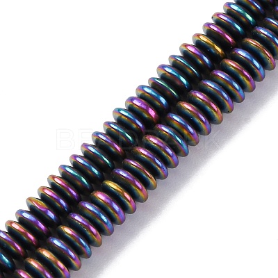 Electroplated Non-magnetic Hematite Beads Strands G-P571-B01-01A-1