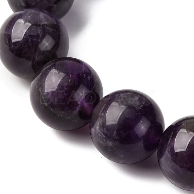 Natural Amethyst Beads Strands G-E481-03-12mm-1