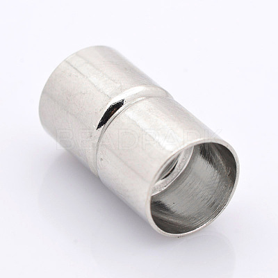 Column Brass Magnetic Clasps with Glue-in Ends KK-D351-1