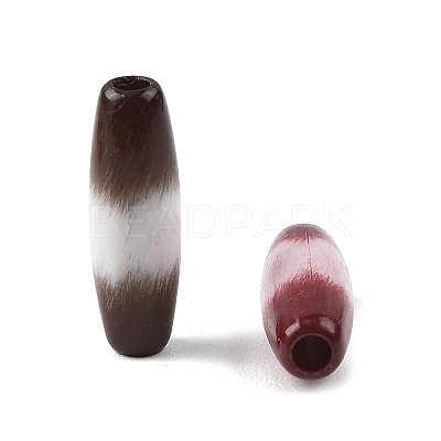 Opaque Acrylic European Beads OACR-Z036-04E-1