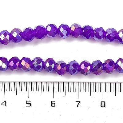 Baking Electroplate Glass Beads Strands DGLA-A039-J6MM-B05-1