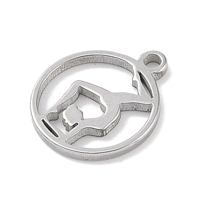Non-Tarnish 304 Stainless Steel Charms STAS-K286-01L-P-1