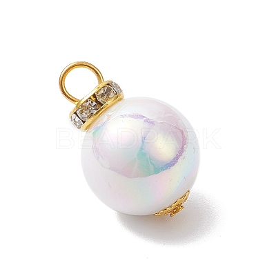 Imitation Pearl Acrylic Pendants PALLOY-JF04348-1
