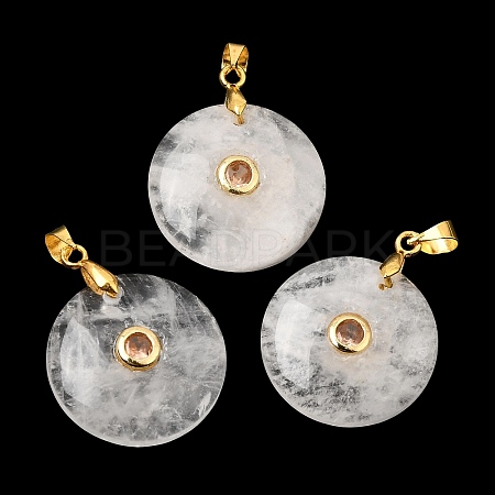 Natural Quartz Crystal Pendants GG-CBA260E-03G-10-1