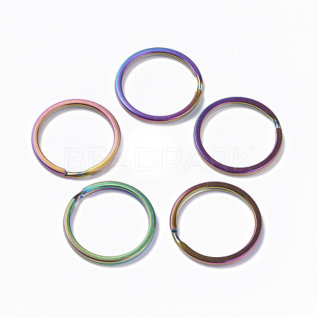 Ion Plating(IP) 304 Stainless Steel Split Key Rings STAS-L216-09B-1