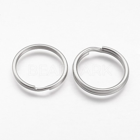 Tarnish Resistant 304 Stainless Steel Split Key Rings STAS-F041-35-1