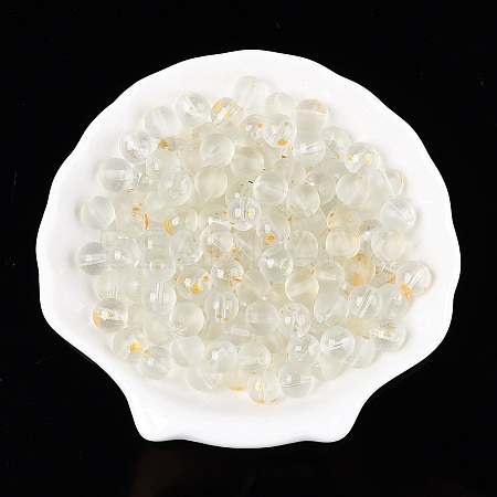 Frosted Baking Paint Glass Beads X1-DGLA-N005-8mm-01-1