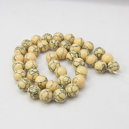 Synthetic Turquoise Beads Strands TURQ-H038-10mm-XXS12-1