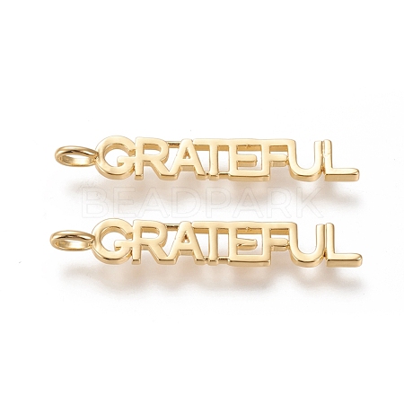 Brass Pendants KK-L188-21G-1
